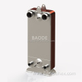 Heat pump brazed plate heat exchanger dual system